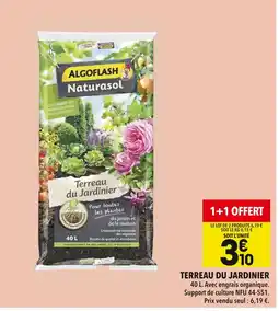 Supeco Algoflash Terreau du Jardinier offre