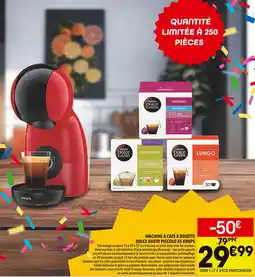 Supeco Krups Machine à café à dosette Dolce Gusto Piccolo XS offre