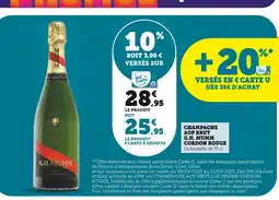 U Express G.H. Mumm Champagne AOP Brut Cordon Rouge offre
