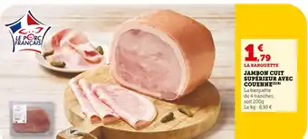 U Express Le Porc Français Jambon cuit supérieur avec couenne offre