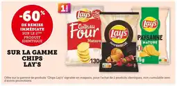 U Express LAY'S -60% DE REMISE IM SUR LE 2ÈME PRODUIT IDENTIQUE SUR LA GAMME CHIPS LAY'S offre