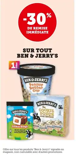 U Express Ben & Jerry's Ice cream offre