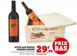 U Express Chasse Gardée Fitou AOP Rouge offre
