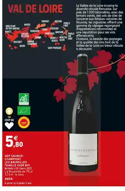 Intermarché FAMILLE VADÉ BIO AOP Saumur-Champigny offre