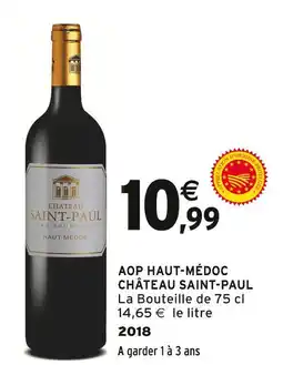 Intermarché CHÂTEAU SAINT-PAUL AOP HAUT-MEDOC offre