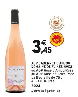 Intermarché Domaine de Flines AOP Cabernet d'Anjou HVE3 offre