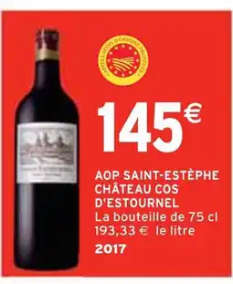 Intermarché CHÂTEAU COS D'ESTOURNEL AOP saint-estèphe offre
