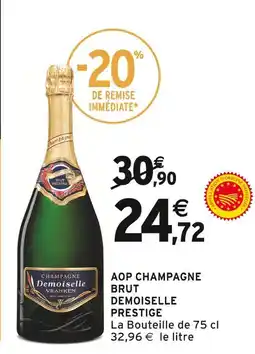 Intermarché NICOLAS FEUILLATTE AOP Champagne Demoiselle Brut Prestige offre