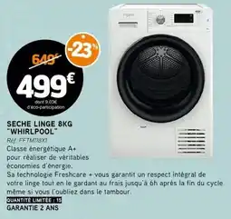 E.Leclerc Whirlpool - seche linge 8kg offre
