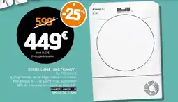 E.Leclerc Candy - seche linge 8kg offre