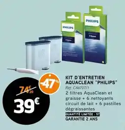 E.Leclerc Philips - kit d'entretien aquaclean offre