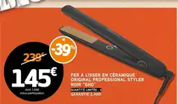 E.Leclerc Fer à lisser en céramique original profesional styler noir offre