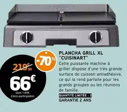 E.Leclerc Cuisinart - plancha grill xl offre