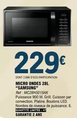 E.Leclerc Samsung - micro ondes 28l offre