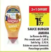 Supeco Amora - sauce burger offre