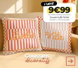 L'incroyable Sicilia - coussin tufe offre
