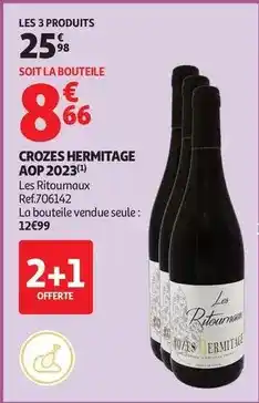 Auchan Supermarché Ermitage - crozes hermitage aop 2023 offre