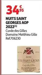 Auchan Supermarché Nuits saint georges aop 2022 offre