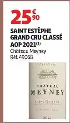 Auchan Supermarché Château - saint estephe grand cru classé aop 2021 offre