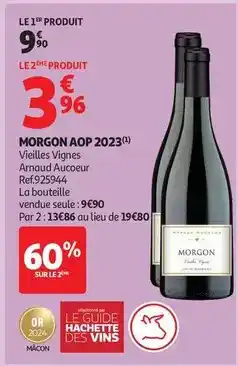Auchan Supermarché Hachette - morgon aop 2023 offre