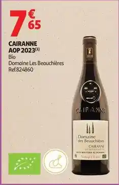 Auchan Supermarché Cairanne aop 2023 offre