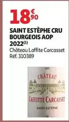 Auchan Supermarché Bourgeois - saint estèphe cru aop 2022 offre