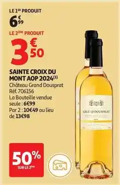 Auchan Supermarché Château - sainte croix du mont aop 2024 offre