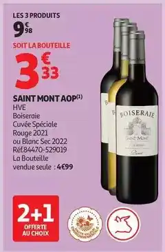 Auchan Supermarché Saint mont aop offre