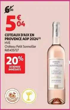 Auchan Supermarché Château - coteaux d'aix en provence aop 2024 offre