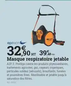 Espace emeraude Masque respiratoire jetable offre