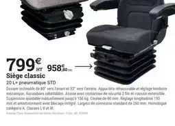 Espace emeraude Siege classic offre