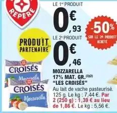 E.Leclerc Mozzarella 17% mat offre