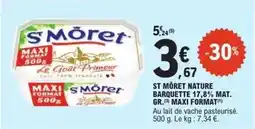 E.Leclerc St moret - st móret nature barquette 1t,8% mat. gr. maxi format offre