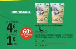 E.Leclerc Tranquille - litière végétale végécompost offre