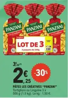 E.Leclerc Panzani - pâtes les créatives offre