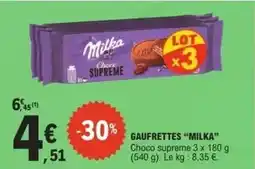 E.Leclerc Milka - gaufrettes offre