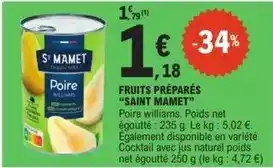 E.Leclerc Saint mamet - fruits préparés offre