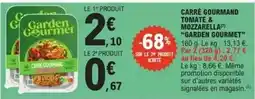 E.Leclerc Garden gourmet - carré gourmand tomate & mozzarella offre