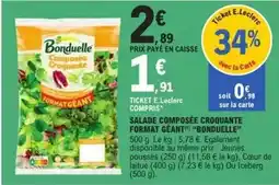 E.Leclerc Bonduelle - salade composée croquante format geant offre