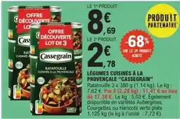 E.Leclerc Cassegrain - légumes cuisinés à la provençale offre