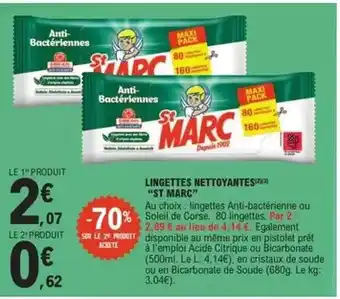 E.Leclerc St marc - lingettes nettoyantes offre
