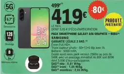 E.Leclerc Samsung - smartphone galaxy a56 graphite + buds offre