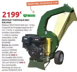 Rural Master Hp - broyeur thermique b&v r95-r420 offre