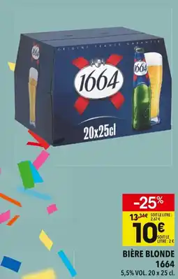 Supeco Bière blonde 1664 offre