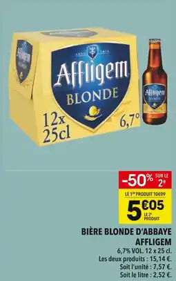 Supeco Bière blonde d'abbaye affligem offre