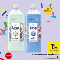 Supeco Adoucissant concentré herbal lina offre