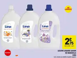 Supeco Lessive liquide savon de marseille lina offre
