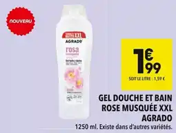 Supeco Gel douche et bain rose musquée xxl agrado offre