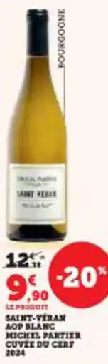 Super U Saint-veran mop blanc michel partier cuvée du cery offre
