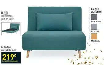 Conforama Fauteuil convertible Niels offre